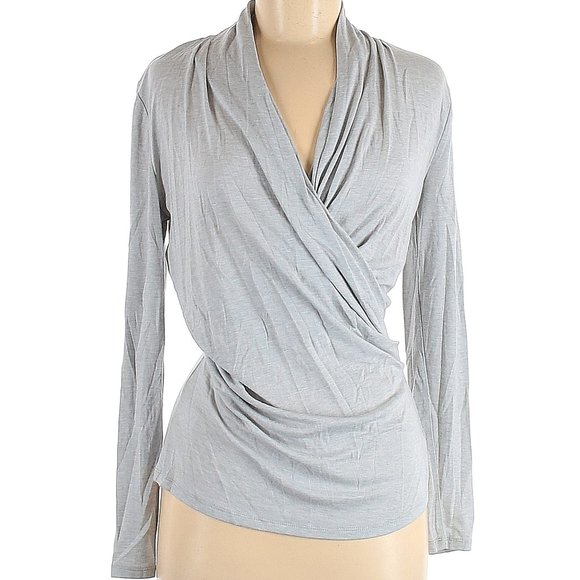 Ann Taylor Wrap Long Sleeve Top - Picture 1 of 5